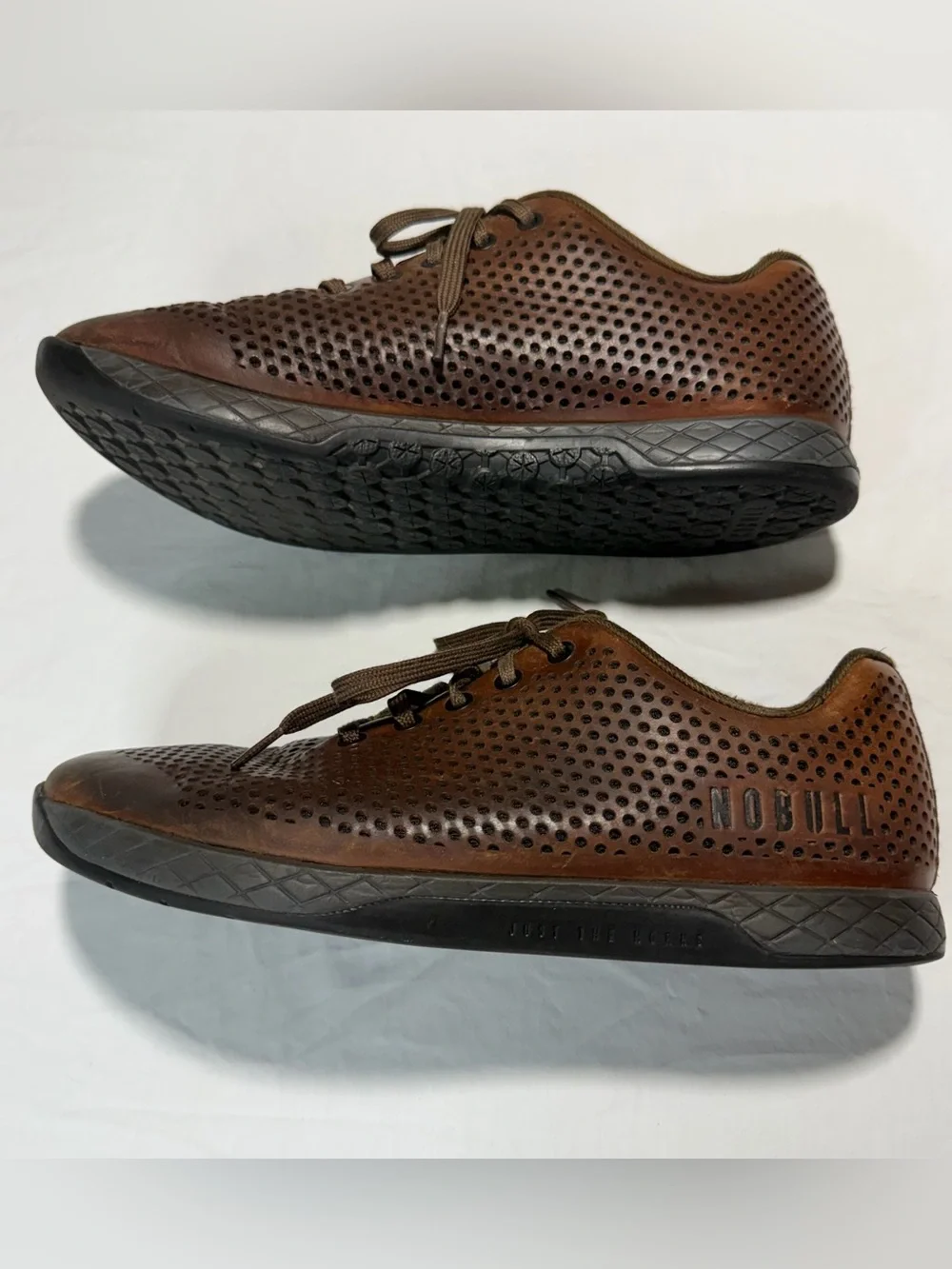 Nobull Perforated Leather Trainers
